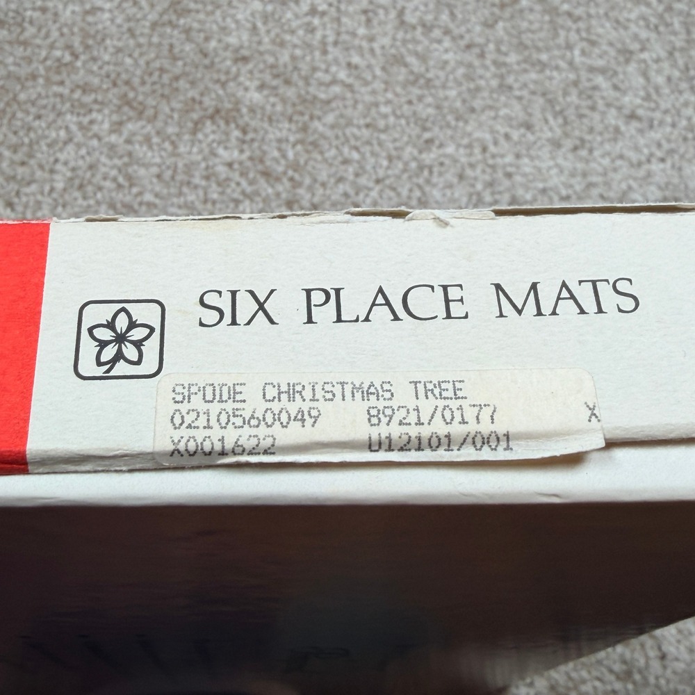 Pimpernel Spode Christmas Tree Placemats Set of 6 Cork Backed - Picture 7 of 10